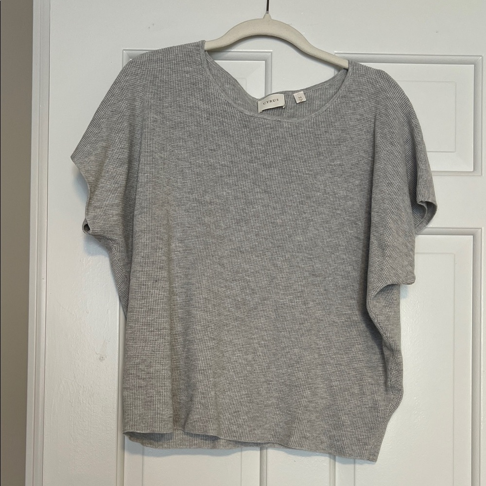 Cyrus Light Gray Short Sleeve Tee